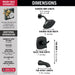 Delta Stryke T144766 14 Series Tub and Shower, matte black - view 2