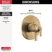 Delta Saylor T17035 Monitor 17 Series Valve Trim Only, champagne bronze - view 2