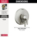 Delta Galeon T17072 17 Series Valve Only Trim, lumicoat stainless - view 3