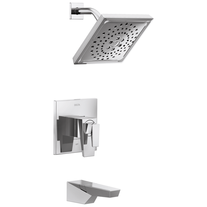 Delta Trillian T17443 17 Series H2Okinetic Tub Shower Trim, lumicoat chrome
