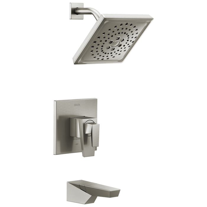 Delta Trillian T17443 17 Series H2Okinetic Tub Shower Trim, lumicoat stainless