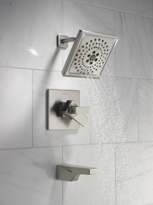 Delta Trillian T17443 17 Series H2Okinetic Tub Shower Trim, lumicoat stainless - view 2