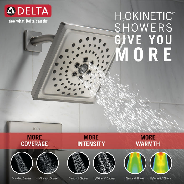 Delta Trillian T17443 17 Series H2Okinetic Tub Shower Trim, lumicoat stainless - view 5