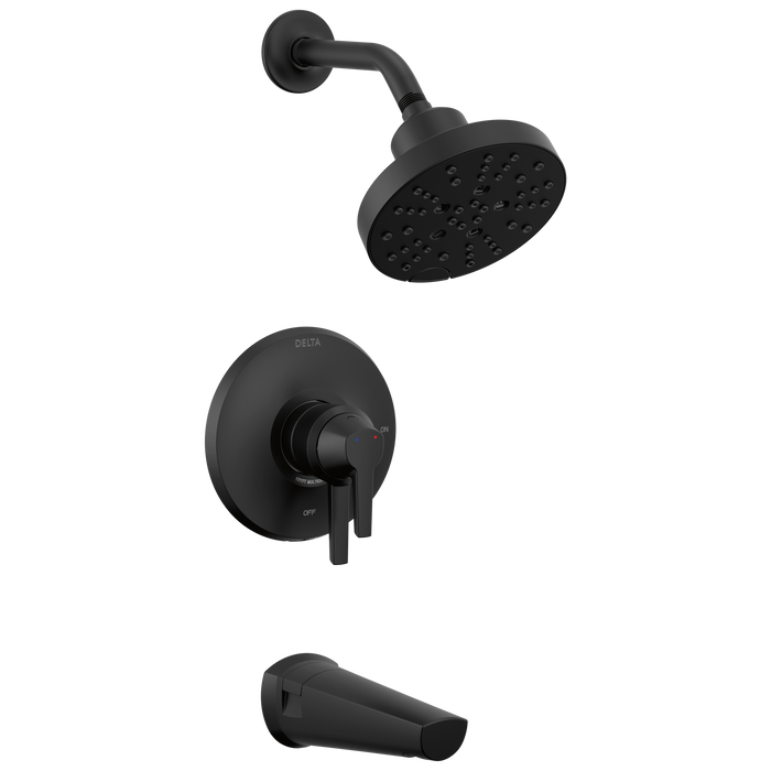 Delta Galeon T17472 17S Tub Shower Trim with H2OKinetic, matte black