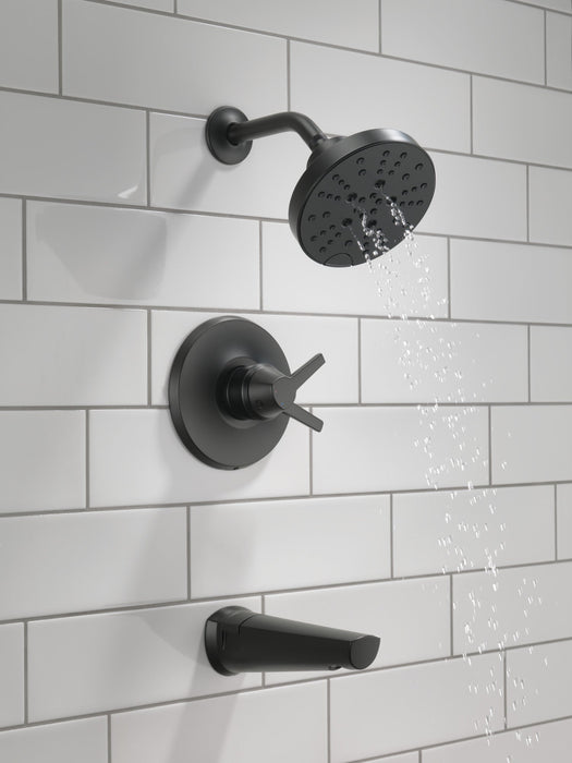 Delta Galeon T17472 17S Tub Shower Trim with H2OKinetic, matte black - view 5