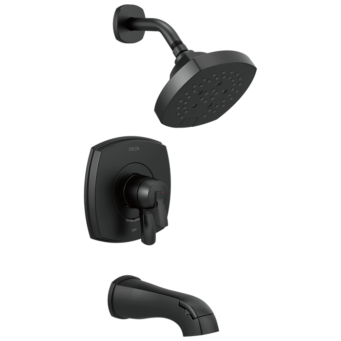 Delta Stryke T17476 17 Series Tub and Shower Only, matte black