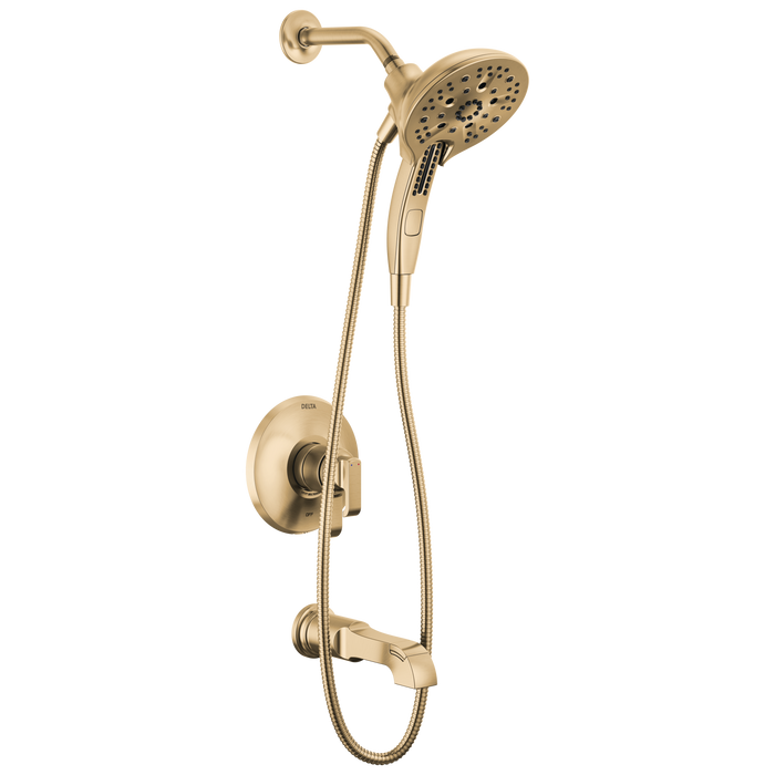 Delta Tetra T17489 17 Series Tub Shower Trim, lumicoat champagne bronze