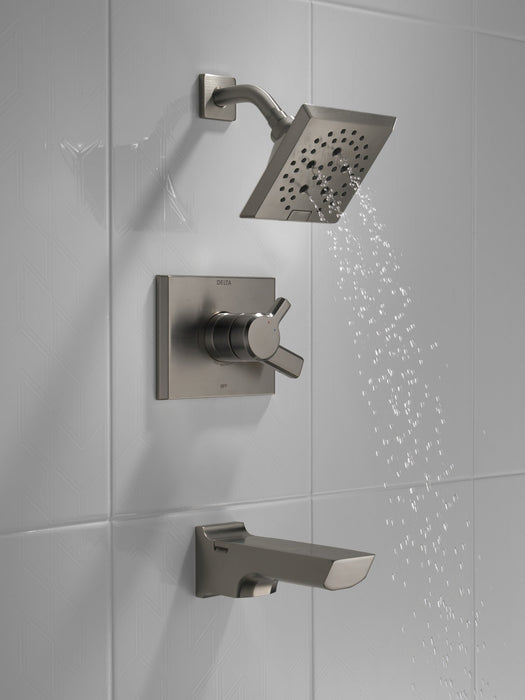 Delta Pivotal T17499 Monitor 17 Series H2OKINETIC Tub and Shower Trim, lumicoat black stainless - view 2