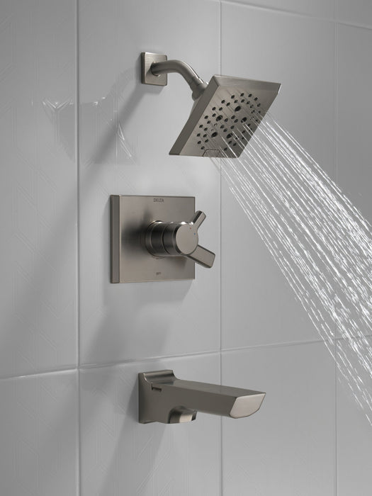 Delta Pivotal T17499 Monitor 17 Series H2OKINETIC Tub and Shower Trim, lumicoat black stainless - view 4