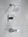 Delta Pivotal T17499 Monitor 17 Series H2OKINETIC Tub and Shower Trim, lumicoat chrome - view 3