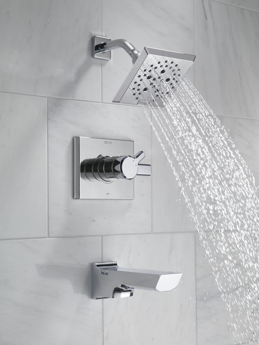 Delta Pivotal T17499 Monitor 17 Series H2OKINETIC Tub and Shower Trim, lumicoat chrome - view 5