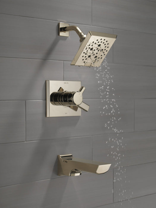 Delta Pivotal T17499 Monitor 17 Series H2OKINETIC Tub and Shower Trim, lumicoat polished nickel - view 2