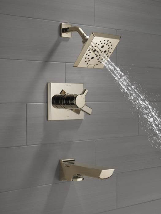 Delta Pivotal T17499 Monitor 17 Series H2OKINETIC Tub and Shower Trim, lumicoat polished nickel - view 4