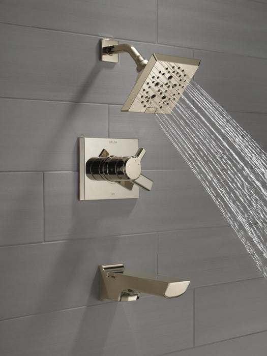Delta Pivotal T17499 Monitor 17 Series H2OKINETIC Tub and Shower Trim, lumicoat polished nickel - view 5