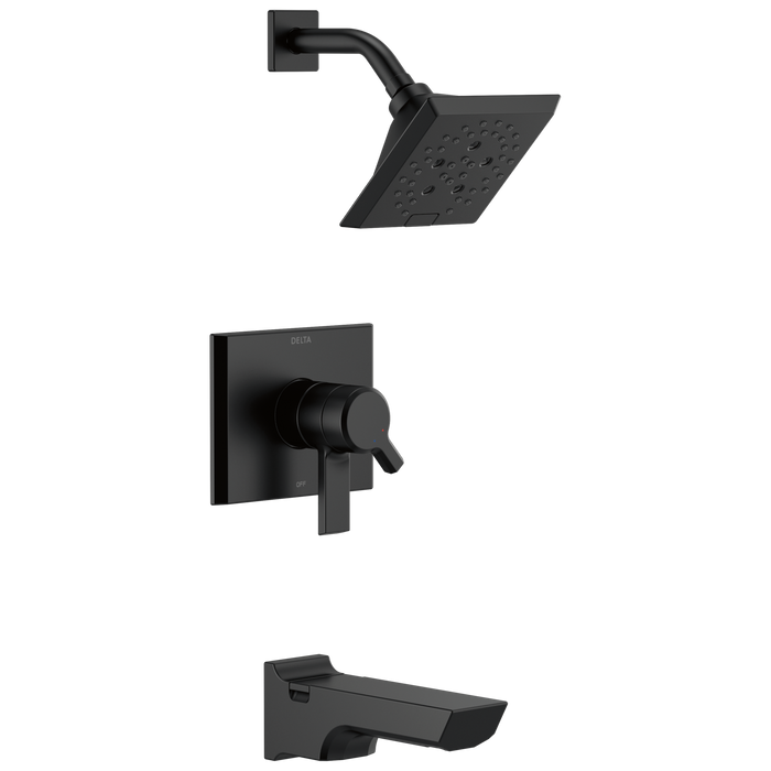 Delta Pivotal T17499 Monitor 17 Series H2OKINETIC Tub and Shower Trim, matte black