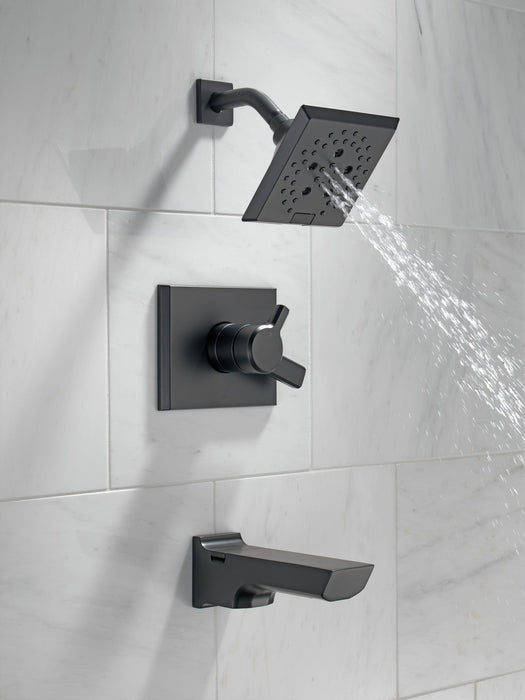 Delta Pivotal T17499 Monitor 17 Series H2OKINETIC Tub and Shower Trim, matte black - view 4