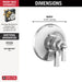 Delta Dorval T17T056 TempAssure 17T Series Valve Only Trim, chrome - view 2