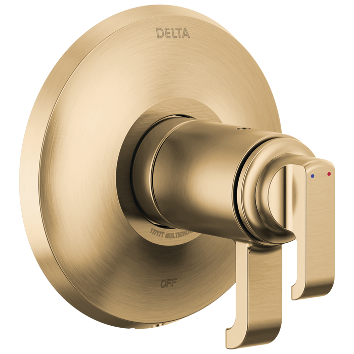 Delta Tetra T17T089 17T Series Valve Only, lumicoat champagne bronze