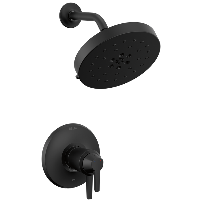 Delta Galeon T17T271 17T Series Shower Trim with UltraSoak, matte black