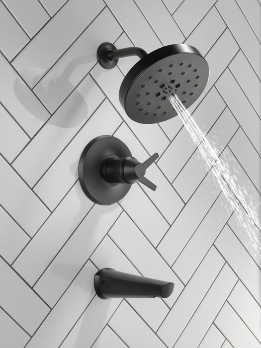 Delta Galeon T17T471 17T S Tub Shower Trim with UltraSoak, matte black - view 3