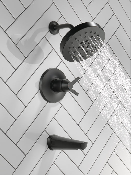 Delta Galeon T17T471 17T S Tub Shower Trim with UltraSoak, matte black - view 4