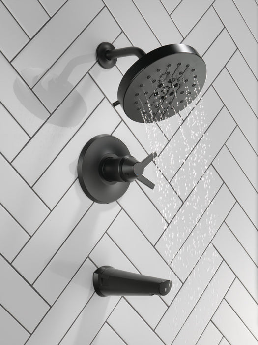 Delta Galeon T17T471 17T S Tub Shower Trim with UltraSoak, matte black - view 5