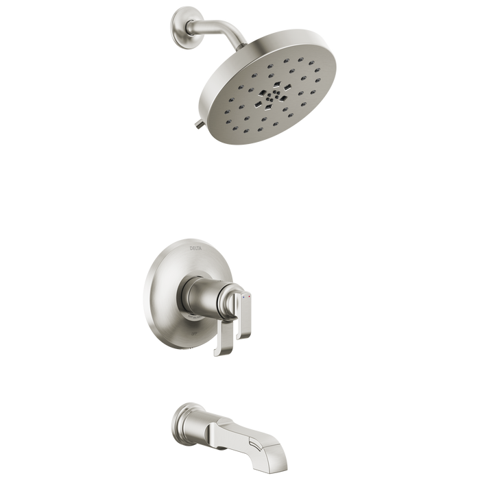 Delta Tetra T17T489 17T Series Tub Shower Trim, lumicoat stainless