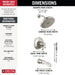 Delta Tetra T17T489 17T Series Tub Shower Trim, lumicoat stainless - view 2