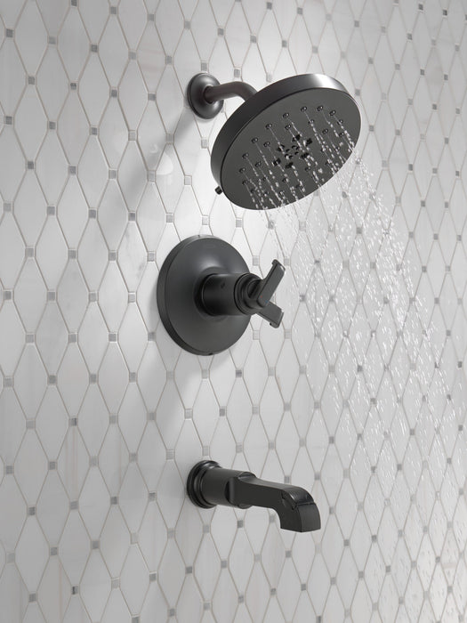Delta Tetra T17T489 17T Series Tub Shower Trim, matte black - view 3