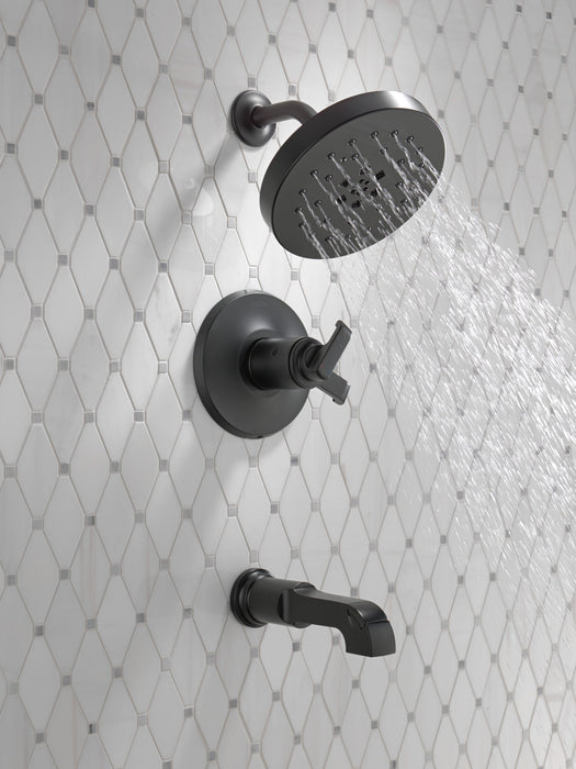 Delta Tetra T17T489 17T Series Tub Shower Trim, matte black - view 4