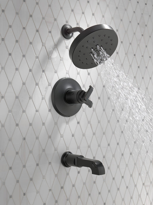 Delta Tetra T17T489 17T Series Tub Shower Trim, matte black - view 5