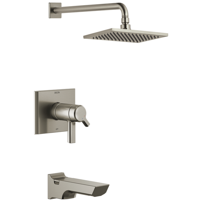 Delta Pivotal: TempAssure 17T Series H2OKinetic Tub & Shower Trim, lumicoat stainless