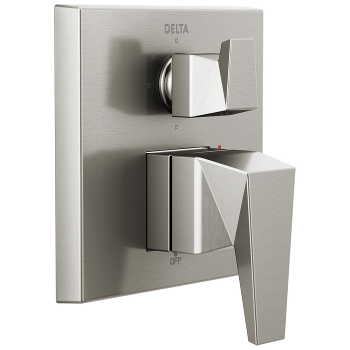 Delta Trillian T24843 Two-Handle Monitor 14 Series Valve Trim with 3-Setting Diverter, lumicoat stainless