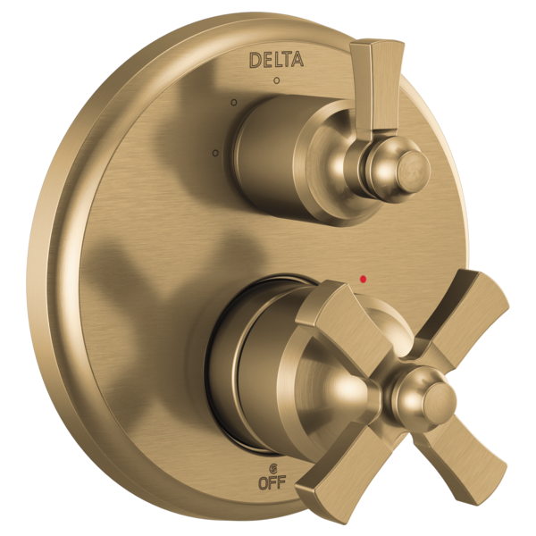 Delta Dorval T24856 Traditional 2-Handle Monitor 14 Series Valve Trim with 3 Setting Diverter