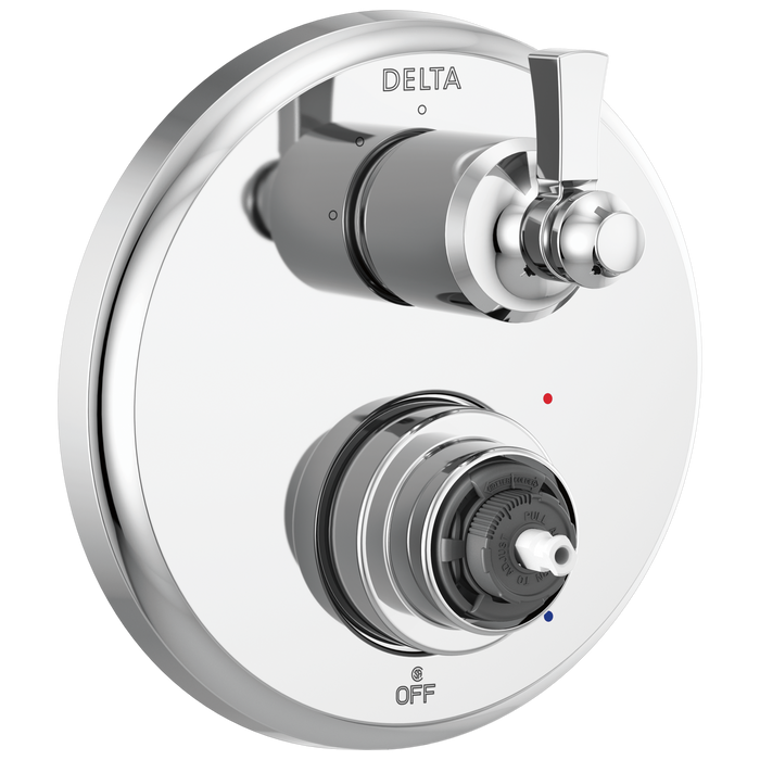 Delta Dorval T24856 Traditional 2-Handle Monitor 14 Series Valve Trim with 3 Setting Diverter
