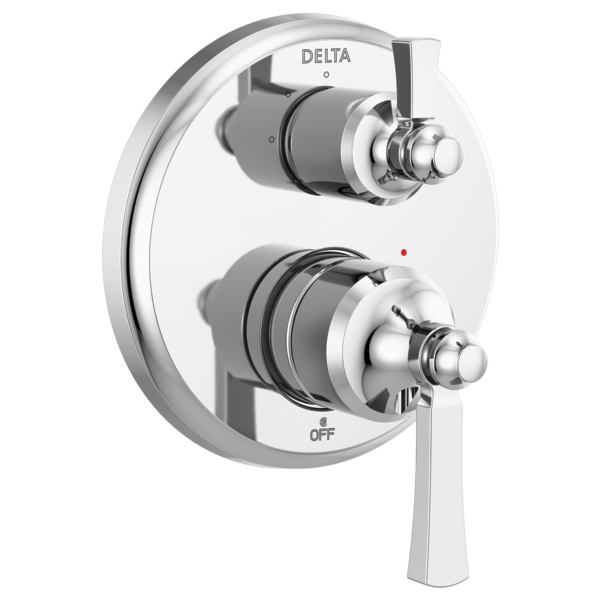 Delta Dorval T24856 Traditional 2-Handle Monitor 14 Series Valve Trim with 3 Setting Diverter