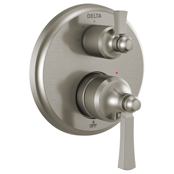 Delta Dorval T24856 Traditional 2-Handle Monitor 14 Series Valve Trim with 3 Setting Diverter