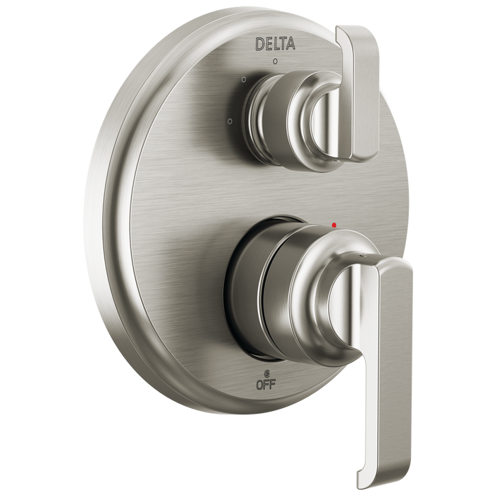 Delta Tetra T24889 14 Series Integrated Diverter Trim with 3-Setting, lumicoat stainless
