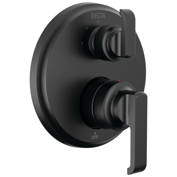 Delta Tetra T24889 14 Series Integrated Diverter Trim with 3-Setting, matte black