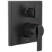 Delta Ara T24967 Angular Modern Monitor 14 Series Valve Trim with 6-Setting Integrated Diverter, matte black