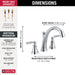 Delta Woodhurst T2732 Roman Tub Trim, chrome - view 4