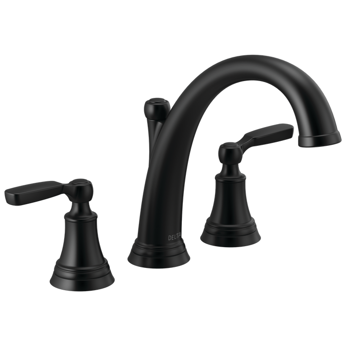 Delta Woodhurst T2732 Roman Tub Trim, matte black