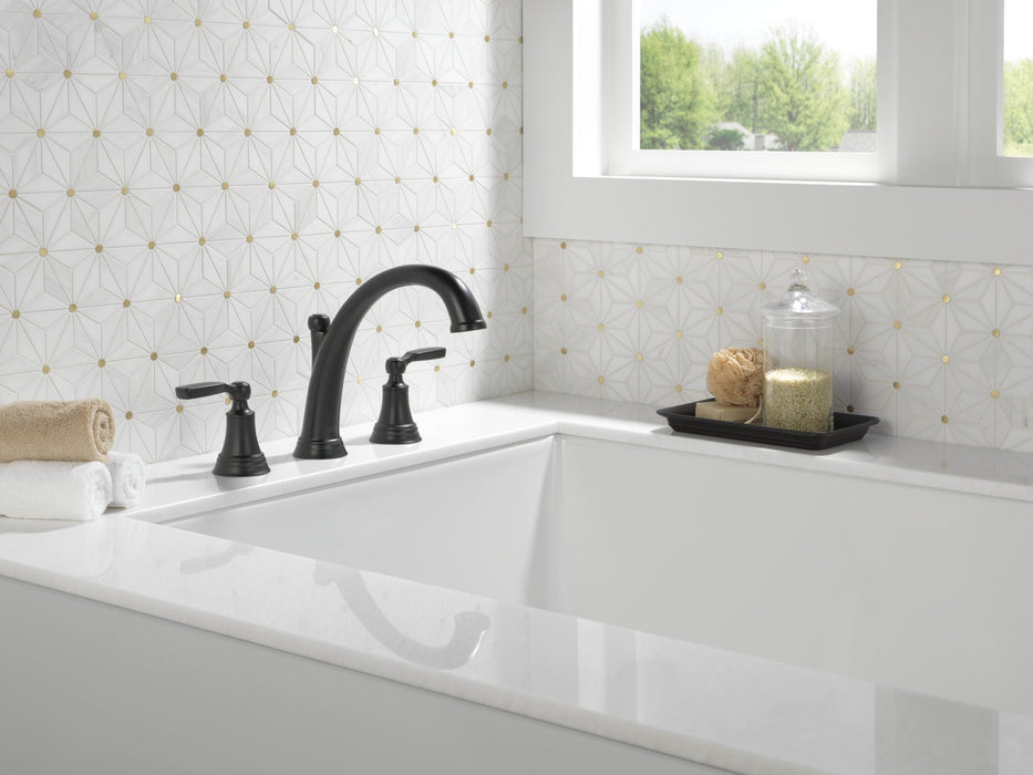 Delta Woodhurst T2732 Roman Tub Trim, matte black - view 4