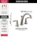 Delta Woodhurst T2732 Roman Tub Trim, stainless - view 4