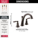Delta Woodhurst T2732 Roman Tub Trim, venetian bronze - view 2
