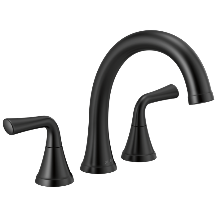 Delta Kayra T2733 Roman Tub Trim, matte black