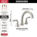 Delta Kayra T2733 Roman Tub Trim, stainless - view 2