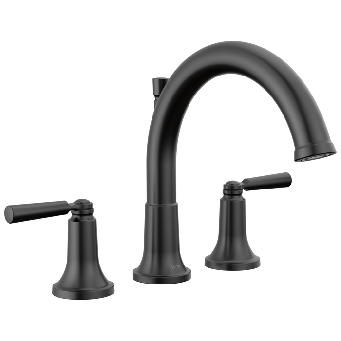 Delta Saylor T2735 Roman Tub Trim, matte black