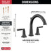 Delta Saylor T2735 Roman Tub Trim, matte black - view 2