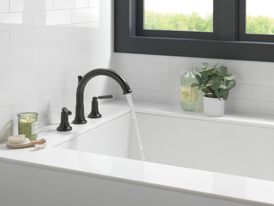 Delta Saylor T2735 Roman Tub Trim, matte black - view 3